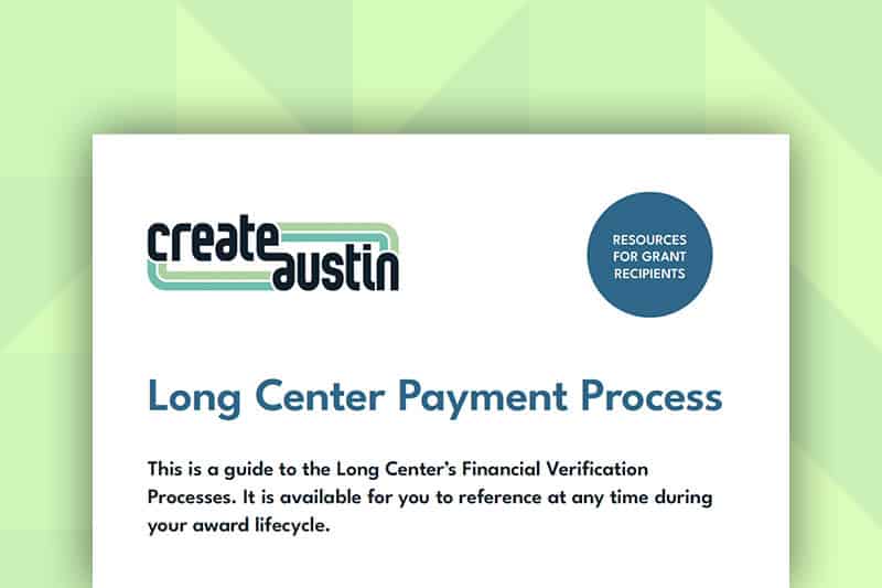 Long Center Payment Process